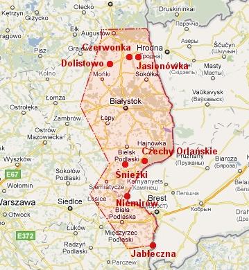Mapa regionu